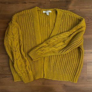 Yellow Cardigan – Forever 21